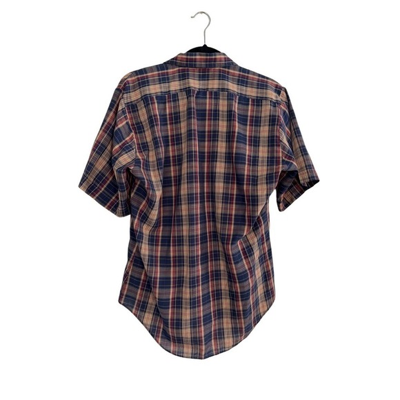 Vintage Men’s Plaid Button Up Shirt Size M Mervyn’s - Picture 3 of 4